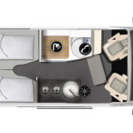 Karmann Dexter 570 4x4 půdorys